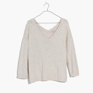 Madewell Double V Neck Pullover